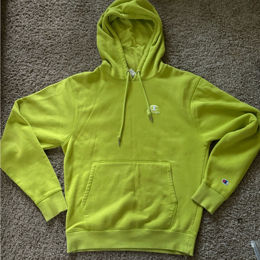 Champion Green Hooded Sweater (Light Stain)